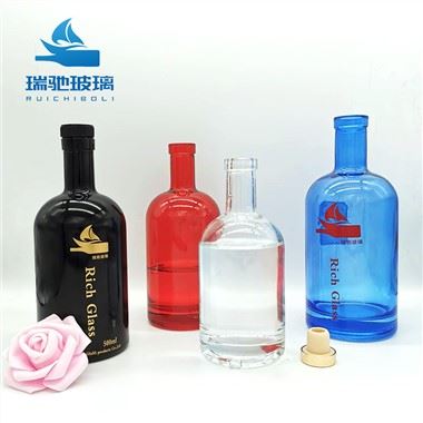 Garrafas de vidro transparente de 375 ml