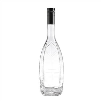 Garrafa de vidro de vodca de rosca